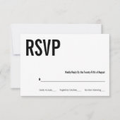 Einfache und minimale Typografie - RSVP-Karte RSVP Karte (Vorderseite)