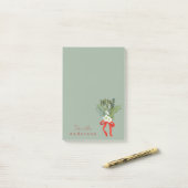 Einfache und minimale Winterlandschaft Post-it Klebezettel (Auf Schreibtisch)