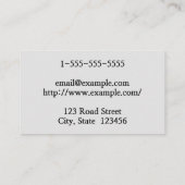 Einfache und Minimalistische Nail Artist Business Visitenkarte (Rückseite)