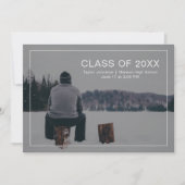 Einfache und moderne Ankündigung des Fotos Abschlu (Vorderseite)