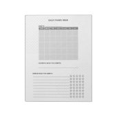 Einfache und moderne Buchseiten lesen Abriss Notizblock (Rotiert)