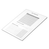 Einfache und moderne Buchseiten lesen Abriss Notizblock (angewinkelt)