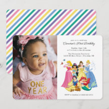 Einfache und moderne Disney Princess Birthday - Fo