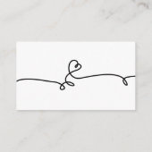 Einfache und moderne Eheregisterkarte Begleitkarte (Rückseite)