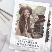 Einfache und moderne Foto-Rahmen Dankeskarte