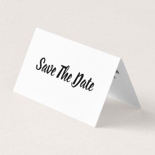 Einfache und moderne Foto Save the Date Card Visitenkarten (Vorderseite)
