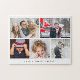 Einfache und moderne FotoCollage für die Familie Puzzle