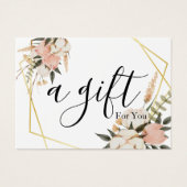 Einfache und moderne Geschenkgutschrift (Vorderseite)