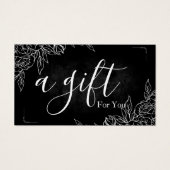 Einfache und moderne Geschenkgutschrift (Vorderseite)