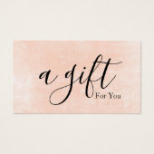 Einfache und moderne Geschenkgutschrift (Vorderseite)