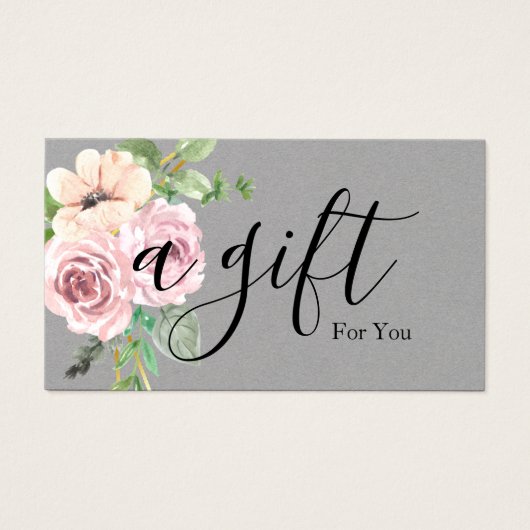 Einfache und moderne Geschenkgutschrift (Vorderseite)