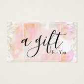 Einfache und moderne Geschenkgutschrift (Vorderseite)