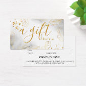 Einfache und moderne Geschenkgutschrift (Schreibtisch)