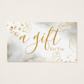 Einfache und moderne Geschenkgutschrift (Vorderseite)