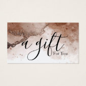 Einfache und moderne Geschenkgutschrift (Vorderseite)