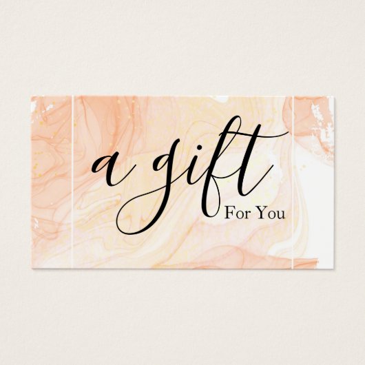 Einfache und moderne Geschenkgutschrift (Vorderseite)