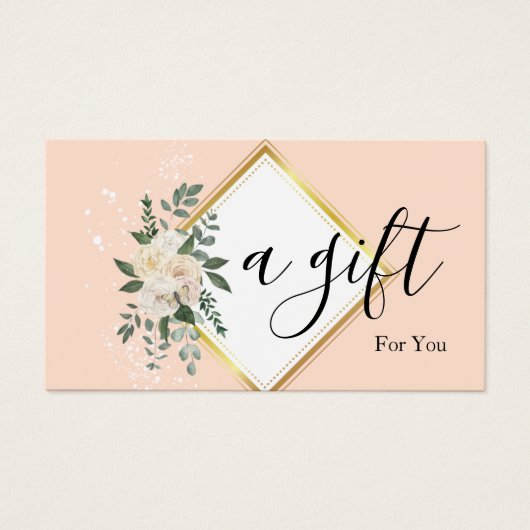 Einfache und moderne Geschenkgutschrift (Vorderseite)