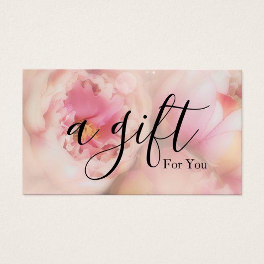 Einfache und moderne Geschenkgutschrift (Vorderseite)