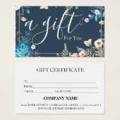 Einfache und moderne Geschenkgutschrift (Vorne & Hinten)