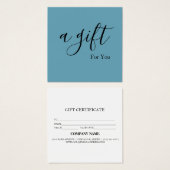 Einfache und moderne Geschenkgutschrift (Vorne & Hinten)