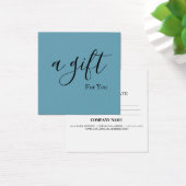 Einfache und moderne Geschenkgutschrift (Schreibtisch)