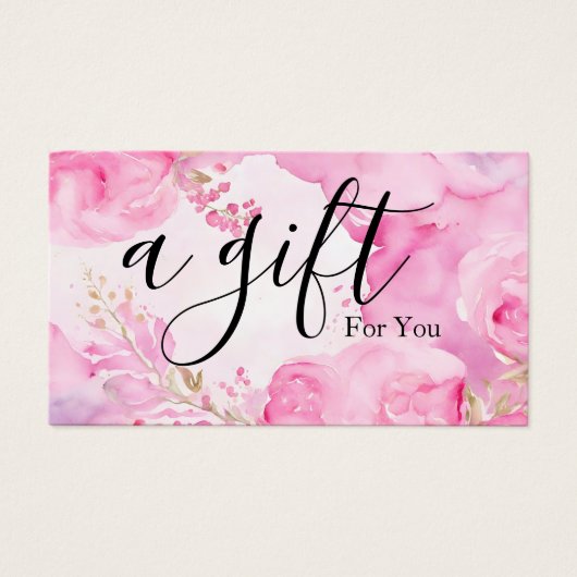 Einfache und moderne Geschenkgutschrift (Vorderseite)