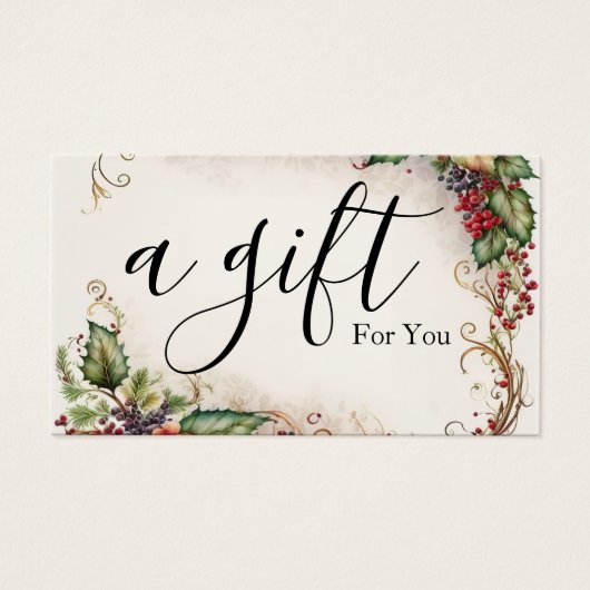 Einfache und moderne Geschenkgutschrift (Vorderseite)