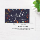 Einfache und moderne Geschenkgutschrift (Schreibtisch)