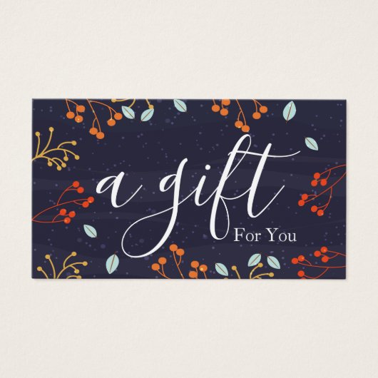 Einfache und moderne Geschenkgutschrift (Vorderseite)