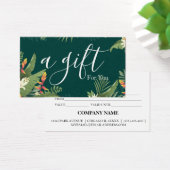 Einfache und moderne Geschenkgutschrift (Schreibtisch)