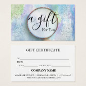 Einfache und moderne Geschenkgutschrift (Vorne & Hinten)