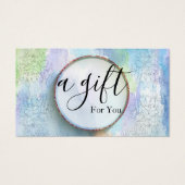 Einfache und moderne Geschenkgutschrift (Vorderseite)