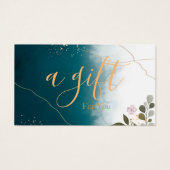 Einfache und moderne Geschenkgutschrift (Vorderseite)