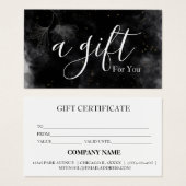 Einfache und moderne Geschenkgutschrift (Vorne & Hinten)