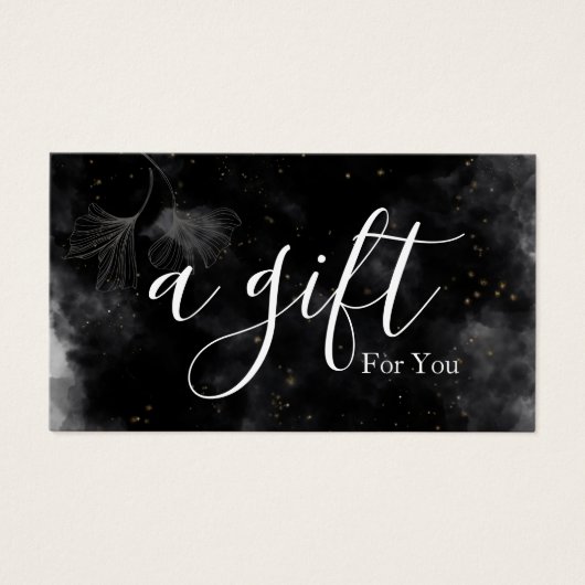 Einfache und moderne Geschenkgutschrift (Vorderseite)