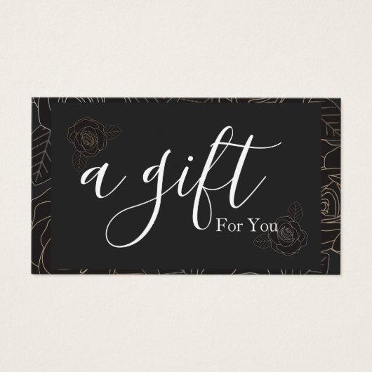 Einfache und moderne Geschenkgutschrift (Vorderseite)