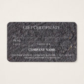 Einfache und moderne Geschenkgutschrift (Rückseite)