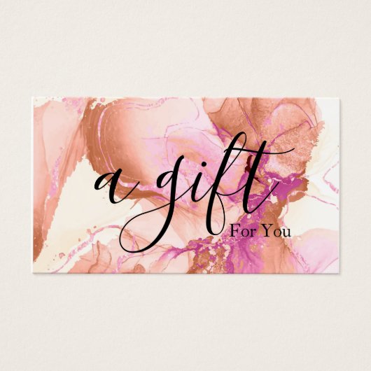 Einfache und moderne Geschenkgutschrift (Vorderseite)