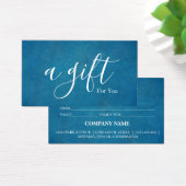 Einfache und moderne Geschenkgutschrift (Schreibtisch)