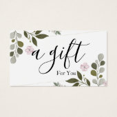 Einfache und moderne Geschenkgutschrift (Vorderseite)