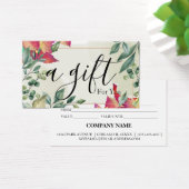 Einfache und moderne Geschenkgutschrift (Schreibtisch)