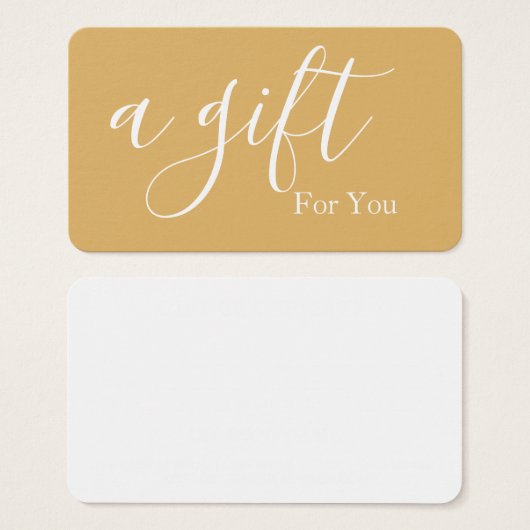 Einfache und moderne Geschenkgutschrift (Vorne & Hinten)