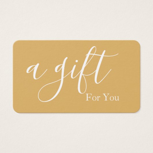 Einfache und moderne Geschenkgutschrift (Vorderseite)