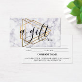 Einfache und moderne Geschenkgutschrift (Schreibtisch)