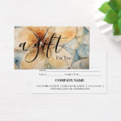 Einfache und moderne Geschenkgutschrift (Schreibtisch)