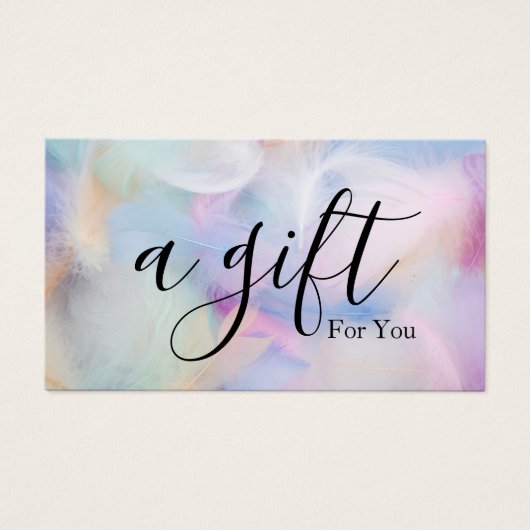 Einfache und moderne Geschenkgutschrift (Vorderseite)