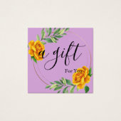 Einfache und moderne Geschenkgutschrift (Vorderseite)