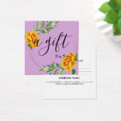 Einfache und moderne Geschenkgutschrift (Schreibtisch)