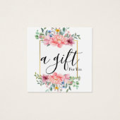 Einfache und moderne Geschenkgutschrift (Vorderseite)