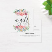 Einfache und moderne Geschenkgutschrift (Schreibtisch)